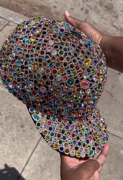A hat studded with jewels
