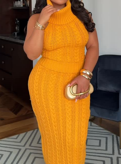 Fab Knit Skirt Set