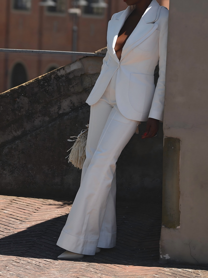 Cut-out back suit set