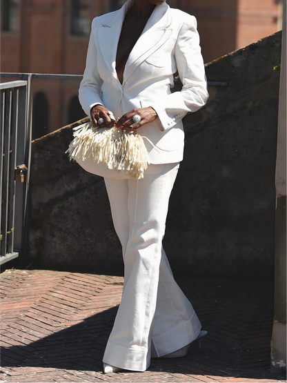 Cut-out back suit set