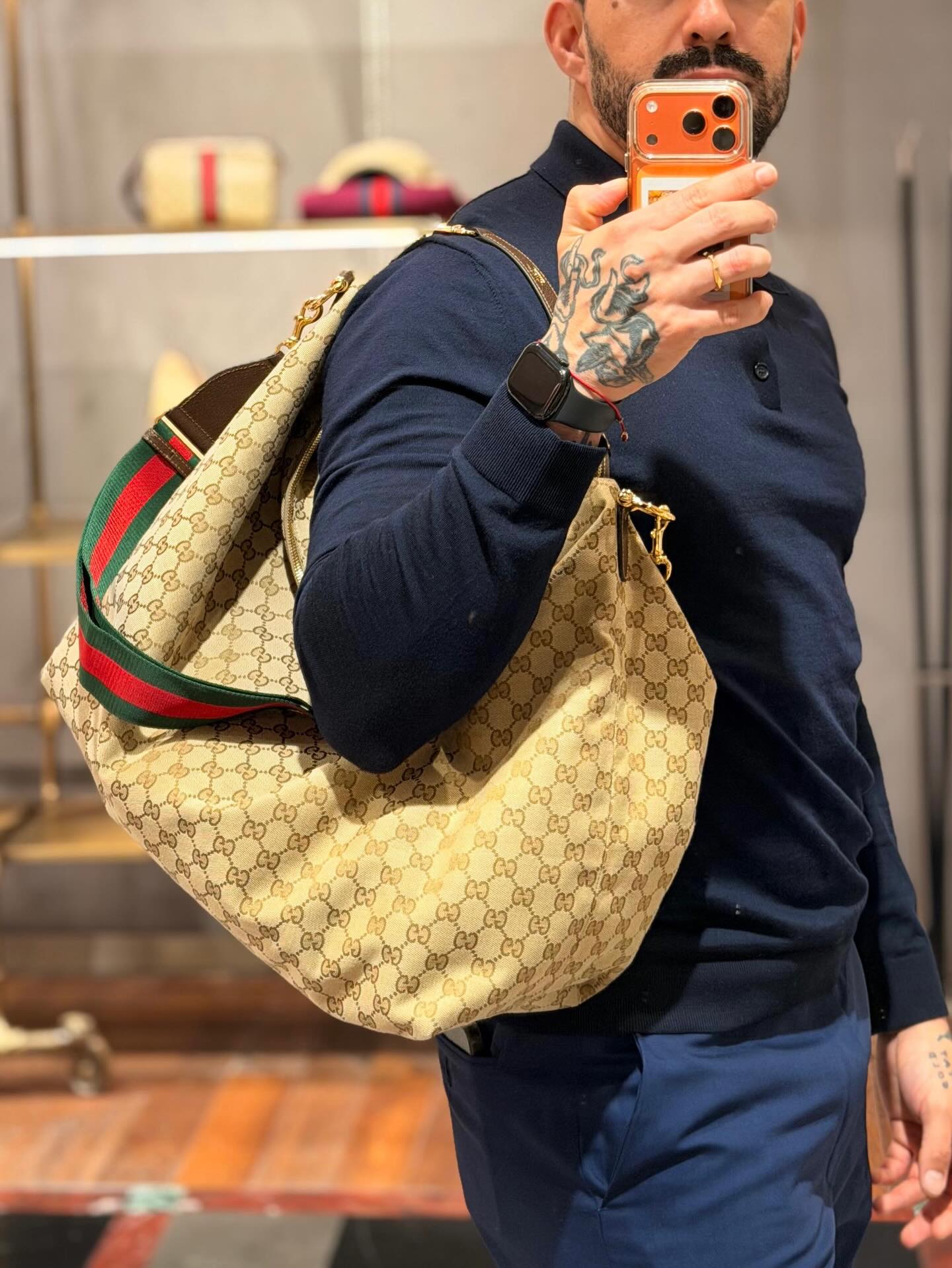 Classic Monogram Canvas Top-Handle Crossbody Bag