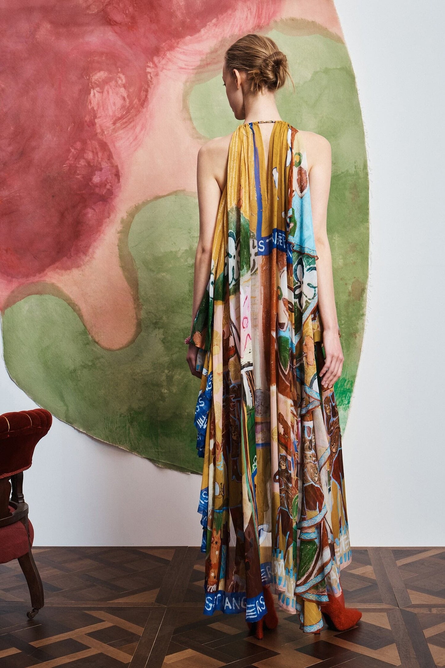 Asymmetrical handkerchief skirt