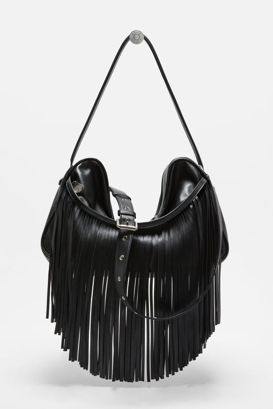 Camera Fringed Shoulder Bag