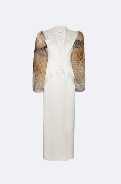 Eco-friendly Fur Stitching Coat