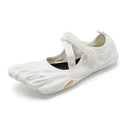 Multifunctional, Ultra-Portable Women's Shoes with Hook-and-Loop Closure