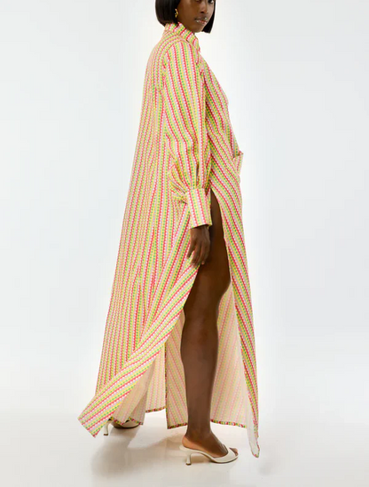 The Oversized Stylish Maxi Shirt Dress
