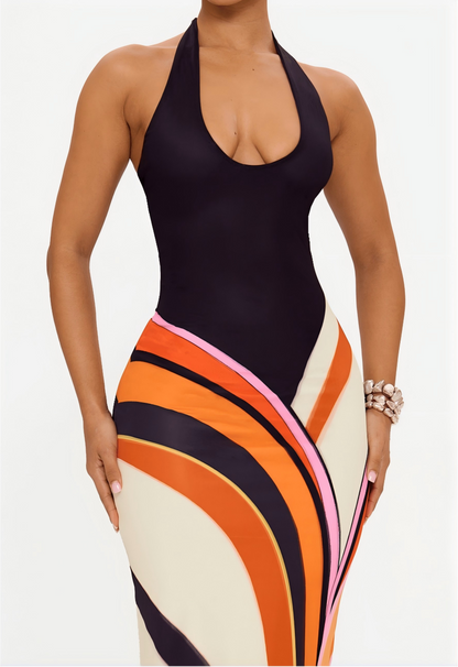 SWIRL MAXI DRESS