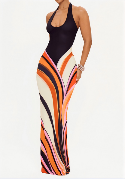 SWIRL MAXI DRESS