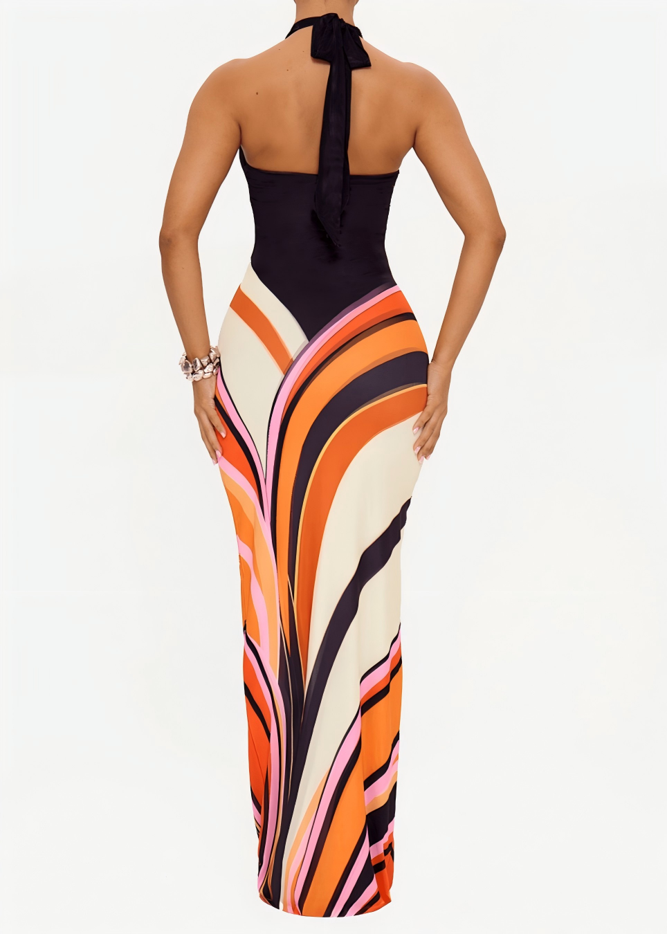 SWIRL MAXI DRESS