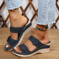 Q155 Summer New Retro Casual Women's Wedge Sandals