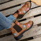 Women's Floral Block Heel Boots