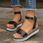 B156 Summer New Retro Casual Women's Wedge Sandals
