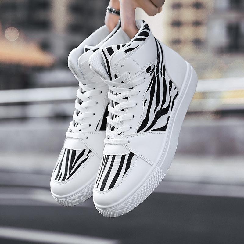 New Leopard Print High Top Sneakers