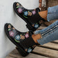 Women's Floral Block Heel Boots
