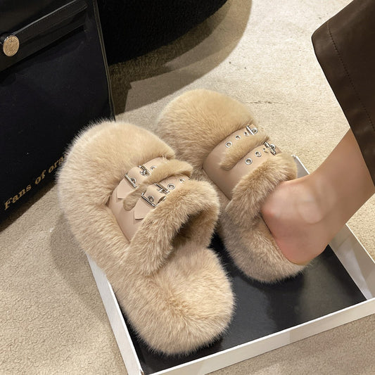 Thick Sole Cotton Slippers
