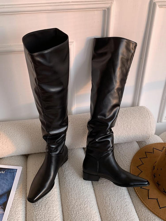 Non-removable over-the-knee boots, large camisole boots