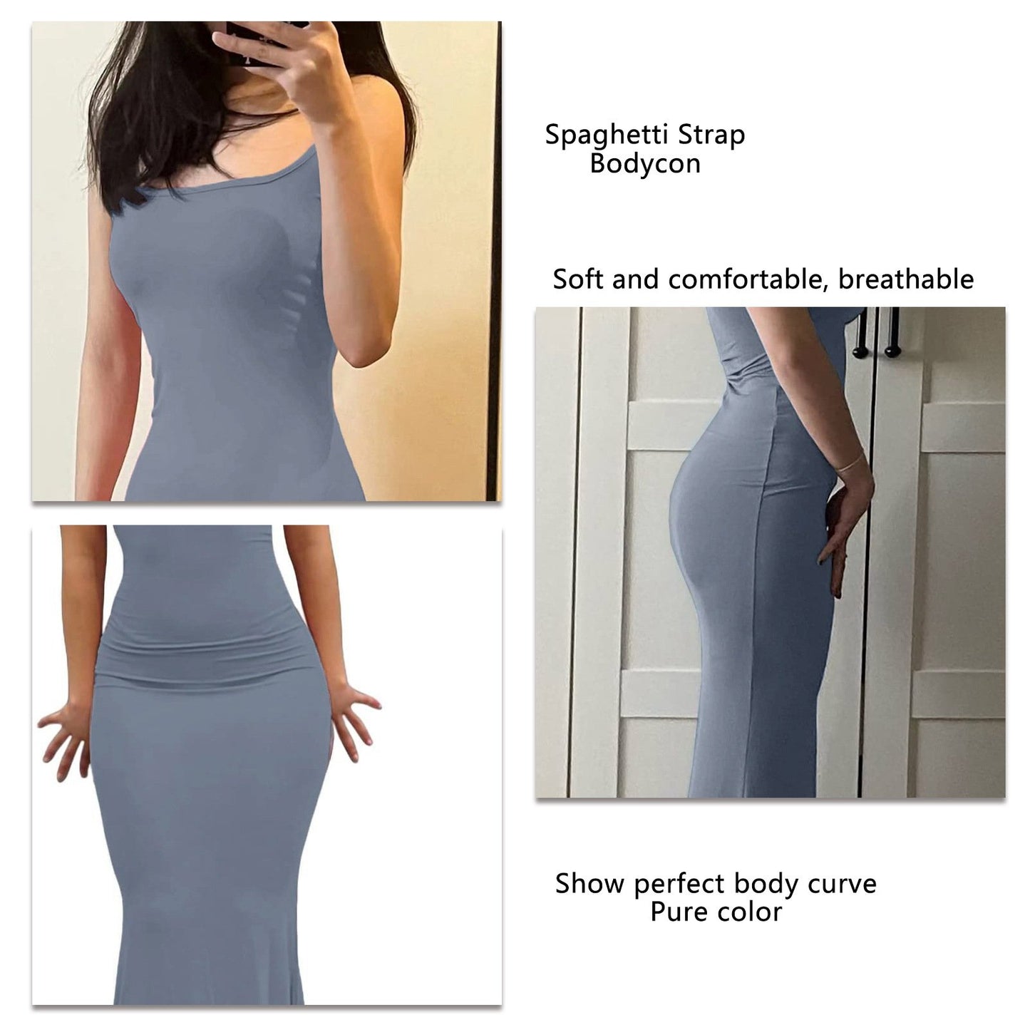 Women's spaghetti strap long dress