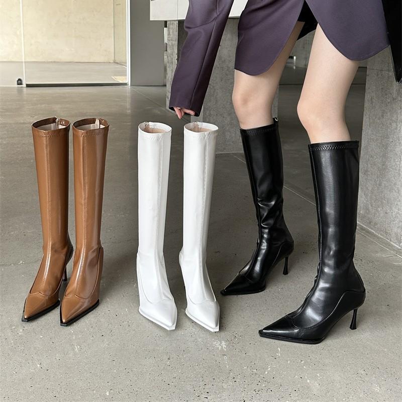 But knee-high boots pointed-toe boots