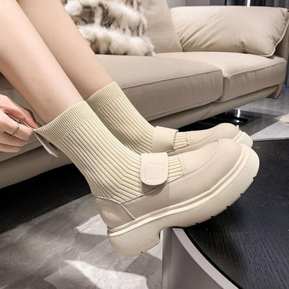 Slip-on sock-style Chelsea boots