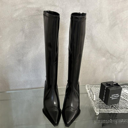 But knee-high boots pointed-toe boots