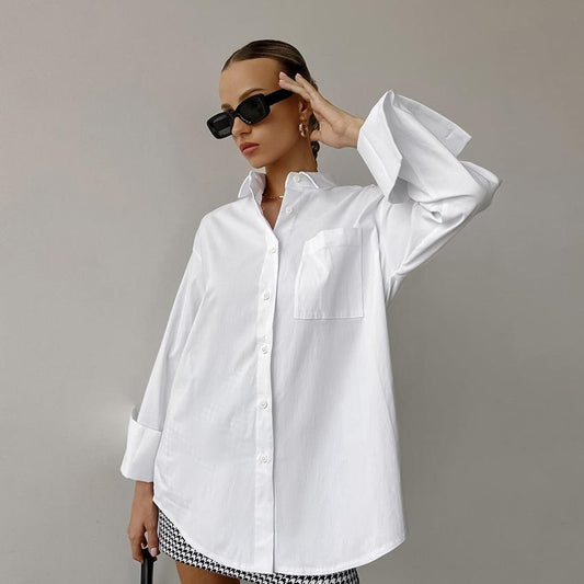 Long white shirt