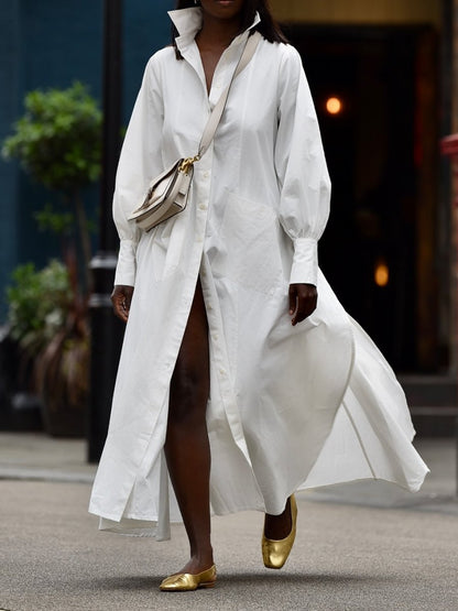 The Oversized Stylish Maxi Shirt Dress