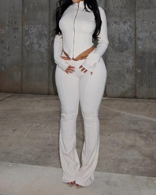 Zip Up Top & Pants SET