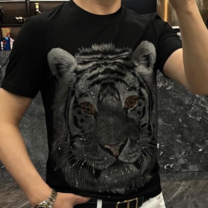 Rhinestone tiger T-shirt