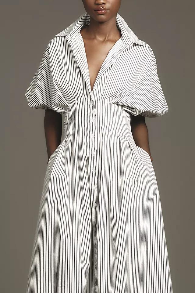 Pleated shirt dress