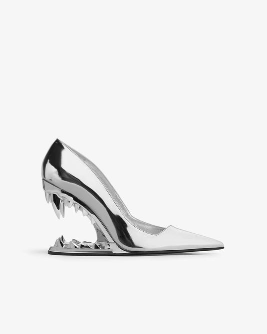 Multicolor Metal Teeth High Heels