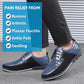 Checkered Embroidery Trendy Business Casual Men's Shoes