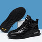 New top layer cowhide soft sole high top men's sneakers