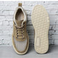 Trendy low top soft bottom mesh breathable casual flat men's shoes