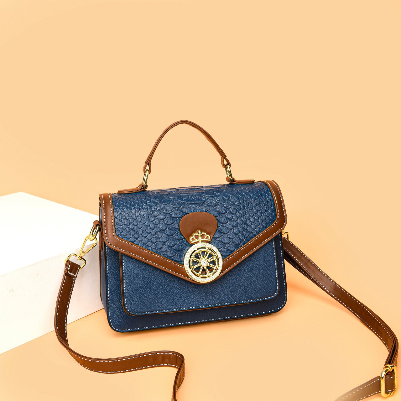 Trendy high-end diagonal bag fashion all-match handbag