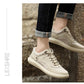 Trendy low top soft bottom mesh breathable casual flat men's shoes