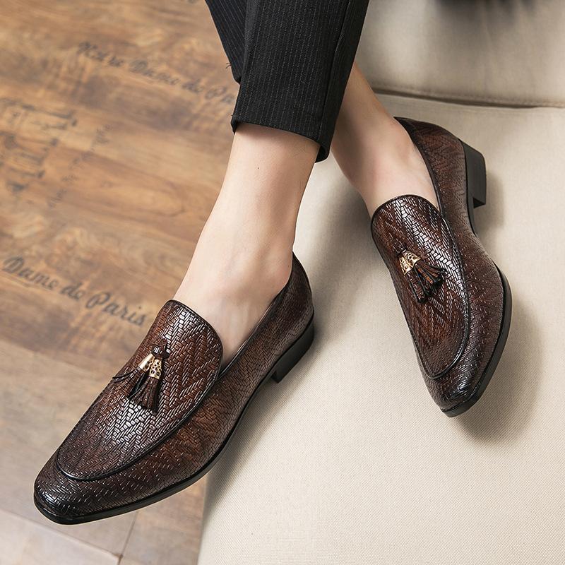 New trend business British men's leather shoes