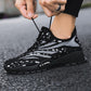 Trendy casual flying woven breathable men's running shoes