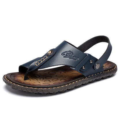 men's trend of summer leather sandals