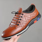 Low top casual leather breathable men's casual shoes