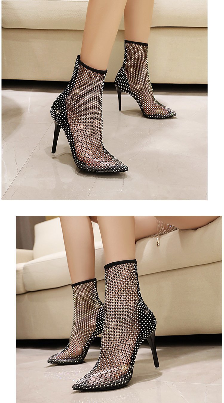 rhinestone heeled sandals