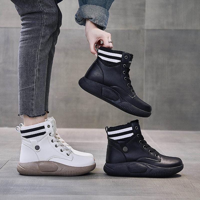Winter new Korean style thick-soled high-top Martin boots【Wide Width】Buy 2 Get Free Shipping