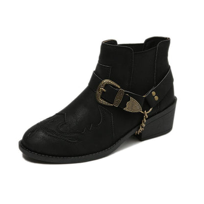 New winter ethnic style leather boots