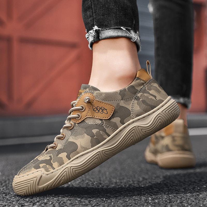 Low top camouflage casual trendy sports men's shoes