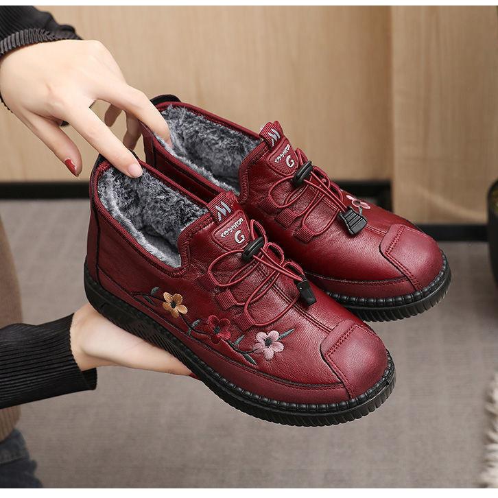 Leather Fur Loafers Soft Warm Waterproof【Buy 2 Get Free Shipping】