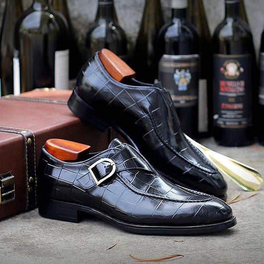 Light luxury men's high-end business leather shoes
